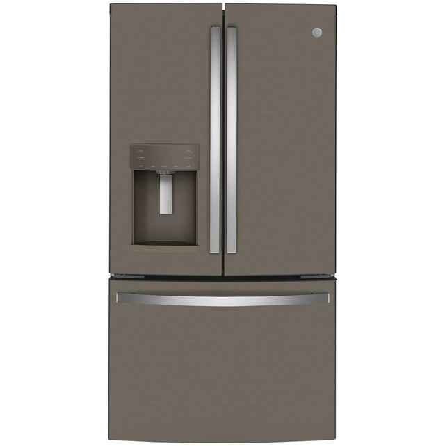 GE Appliances - GE ENERGY STAR 22.1 Cu. Ft. Counter-Depth French-Door Refrigerator - Fingerprint Resistant Slate