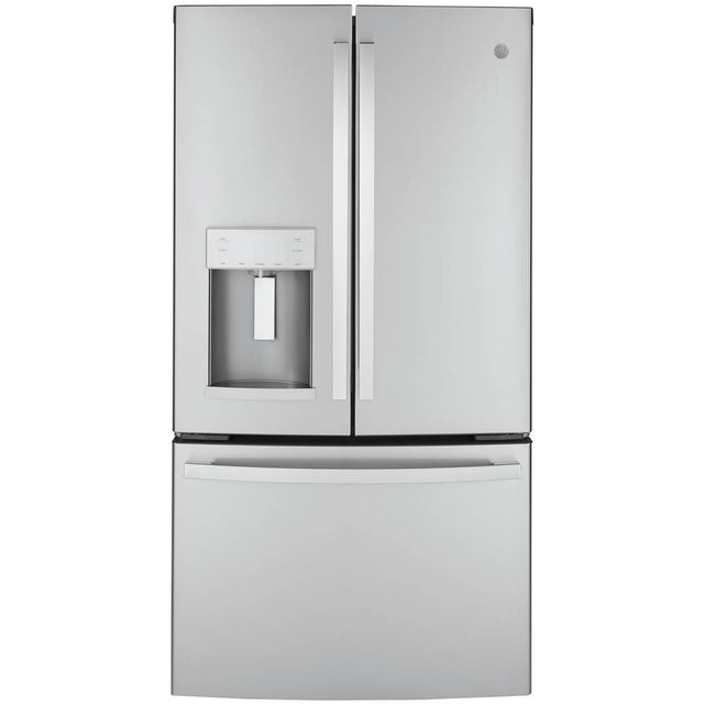 GE Appliances - GE ENERGY STAR 22.1 Cu. Ft. Counter-Depth Fingerprint Resistant French-Door Refrigerator - Fingerprint Resistant Stainless