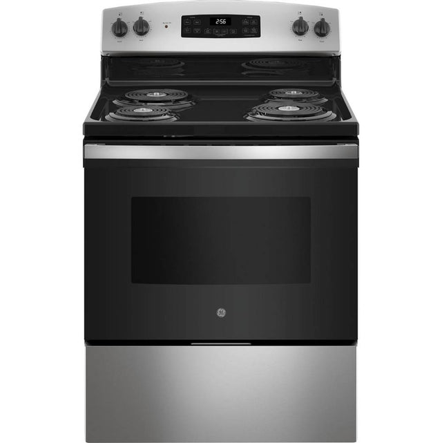 GE Appliances - 30'' Free-Standing Electric Range - Stainless Steel