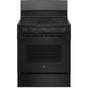 GE Appliances - 30'' Free-standing Electric Radiant Smooth Cooktop Range - Black on Black