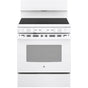 GE Appliances - 30'' Free-standing Electric Radiant Smooth Cooktop Range - White on White