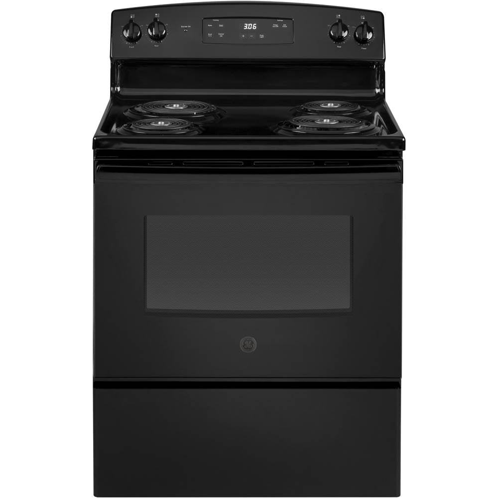 GE Appliances - GE 30'' Free-Standing Electric Range - Black