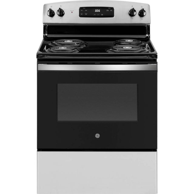 GE Appliances - 30'' Free-Standing Electric Range - Stainless Steel