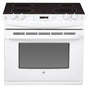 GE Appliances - 30'' Drop-In Electric Range - White on White