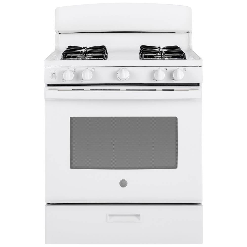 GE Appliances - GE 30'' Free-Standing Gas Range - White