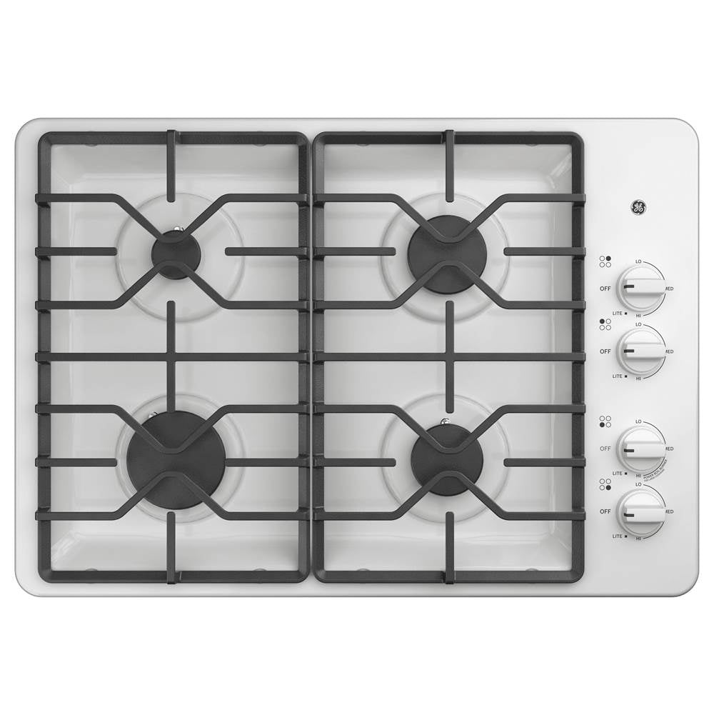 GE Appliances - GE 30'' Built-In Gas Cooktop - White