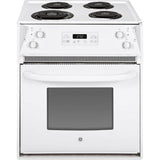 GE Appliances - 27'' Drop-In Electric Range - White on White