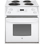 GE Appliances - 27'' Drop-In Electric Range - White on White