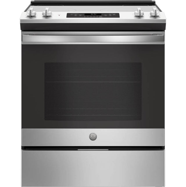 GE Appliances - GE 30'' Slide-In Electric Range - Stainless Steel