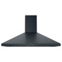GE Appliances - GE 36'' Wall-Mount Pyramid Chimney Hood - Fingerprint Resistant Black Slate