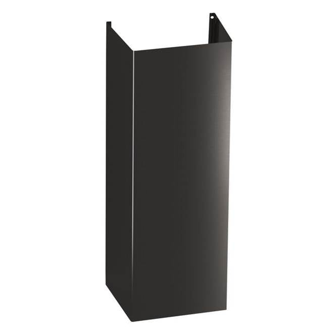GE Appliances - 10 (ft.) Ceiling Duct Cover Kit - Black Stainless