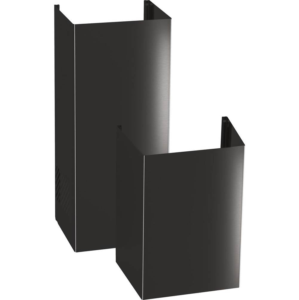GE Appliances - 9 (ft.) Ceiling Duct Cover Kit - Black Stainless