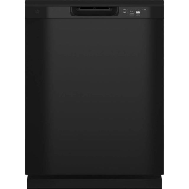 GE Appliances - Dishwasher With Front Controls - Black