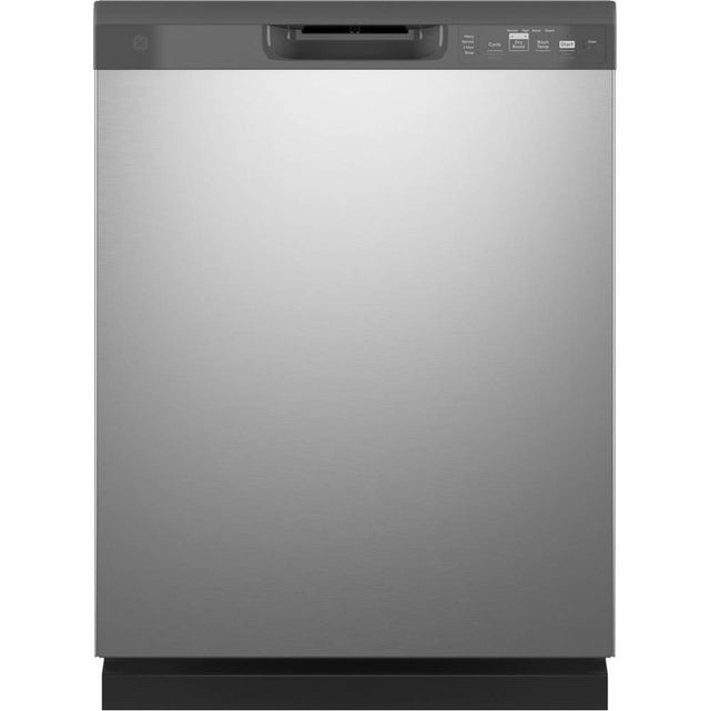 GE Appliances - Dishwasher With Front Controls With Power Cord - Stainless Steel