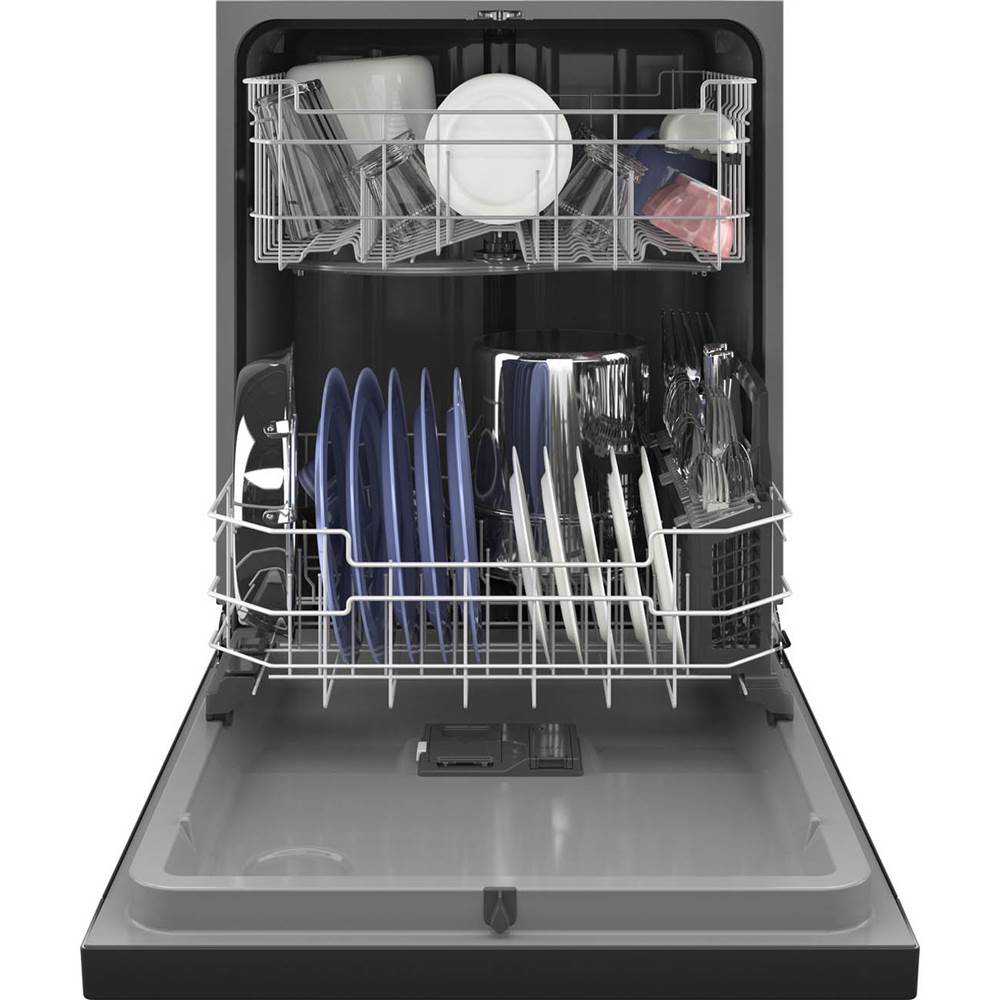 Front Control with Plastic Interior Dishwasher with Sanitize Cycle and Dry Boost