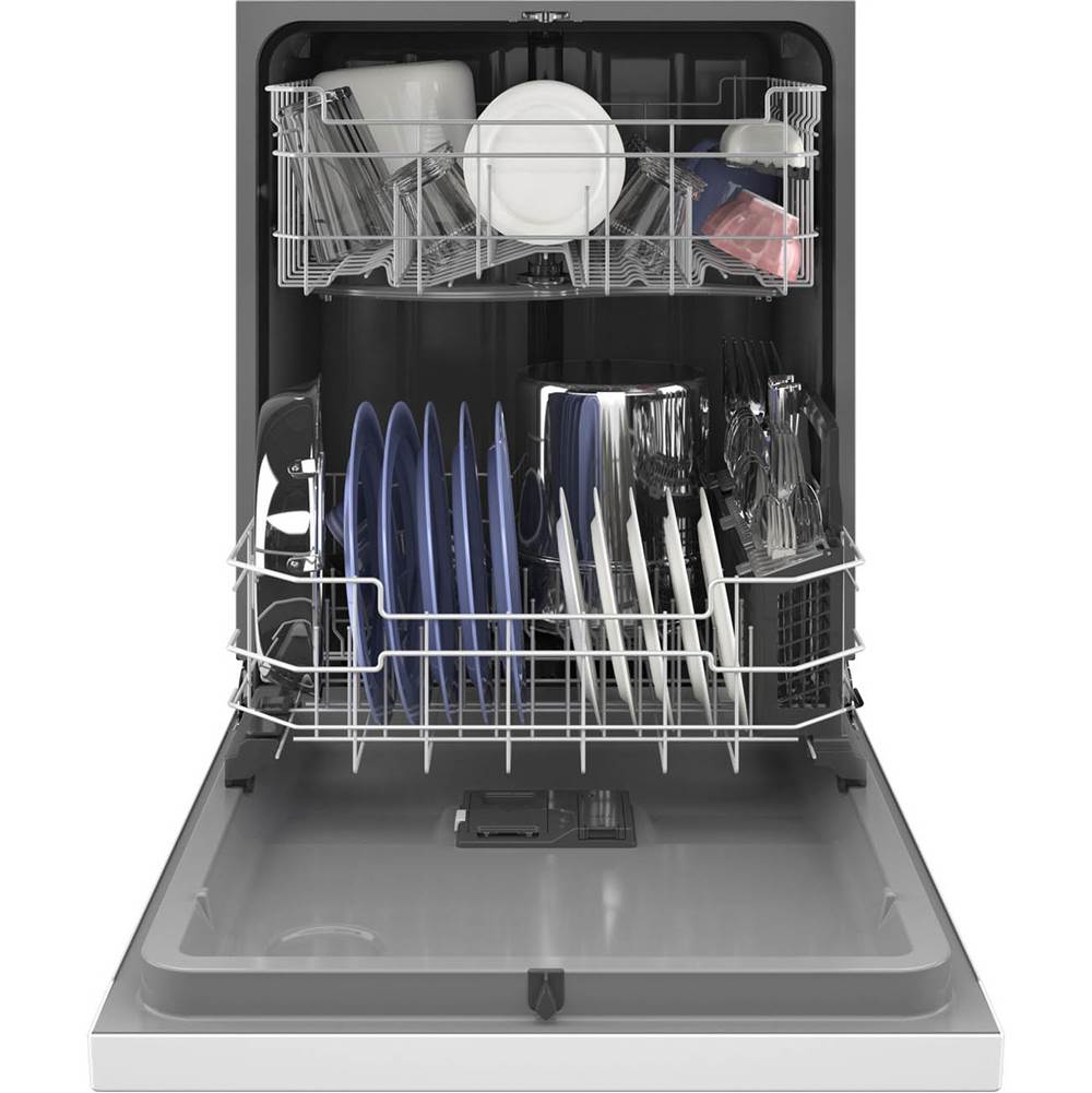 Front Control with Plastic Interior Dishwasher with Sanitize Cycle and Dry Boost
