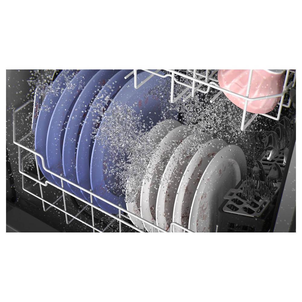 Front Control with Plastic Interior Dishwasher with Sanitize Cycle and Dry Boost
