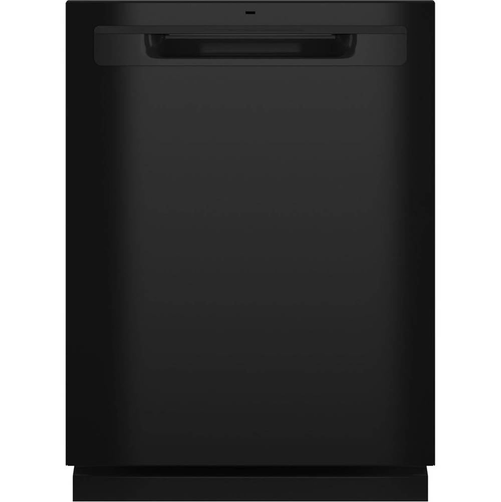 GE Appliances - Top Control with Plastic Interior Dishwasher with Sanitize Cycle and Dry Boost - Black