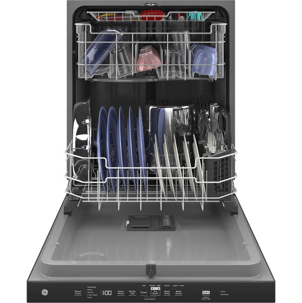 Top Control with Plastic Interior Dishwasher with Sanitize Cycle and Dry Boost