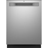 GE Appliances - Top Control with Plastic Interior Dishwasher with Sanitize Cycle and Dry Boost - Stainless Steel