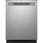 GE Appliances - Top Control with Plastic Interior Dishwasher with Sanitize Cycle and Dry Boost - Stainless Steel