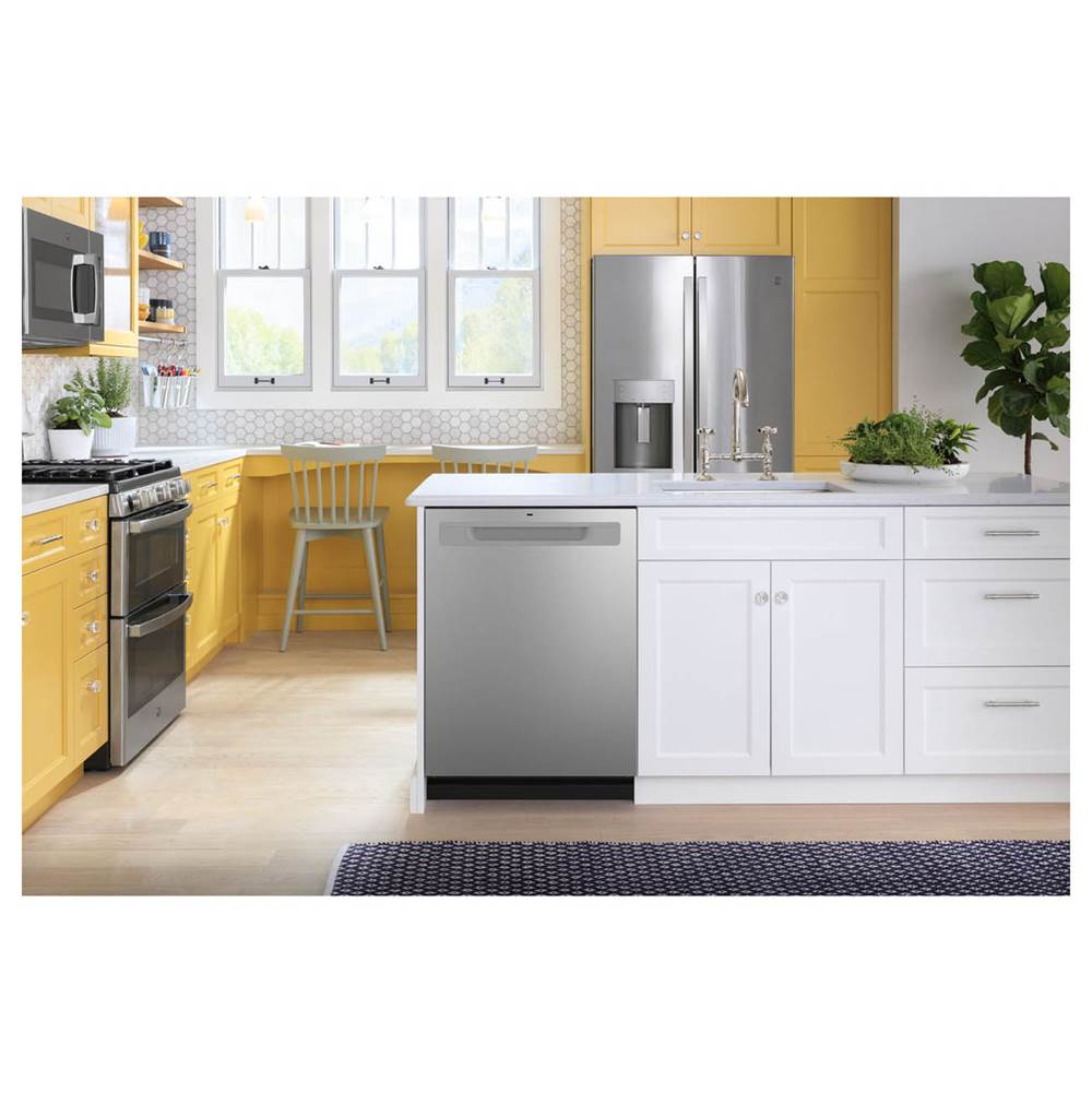 Top Control with Plastic Interior Dishwasher with Sanitize Cycle and Dry Boost