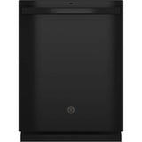 GE Appliances - Top Control with Plastic Interior Dishwasher with Sanitize Cycle and Dry Boost - Black