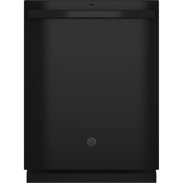 GE Appliances - Top Control with Plastic Interior Dishwasher with Sanitize Cycle and Dry Boost - Black