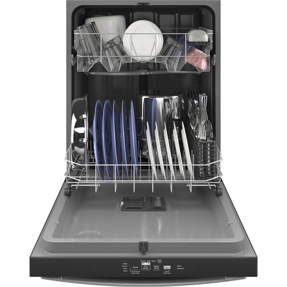 Top Control with Plastic Interior Dishwasher with Sanitize Cycle and Dry Boost
