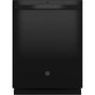 GE Appliances - Top Control with Plastic Interior Dishwasher with Sanitize Cycle and Dry Boost - Black