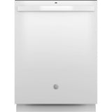 GE Appliances - Top Control with Plastic Interior Dishwasher with Sanitize Cycle and Dry Boost - White