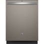 GE Appliances - Top Control with Plastic Interior Dishwasher with Sanitize Cycle and Dry Boost - Slate