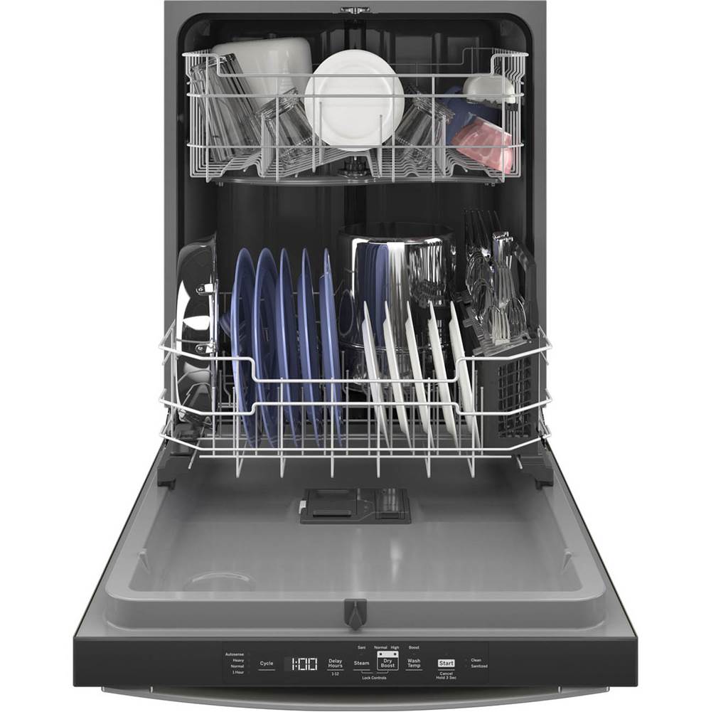 Top Control with Plastic Interior Dishwasher with Sanitize Cycle and Dry Boost