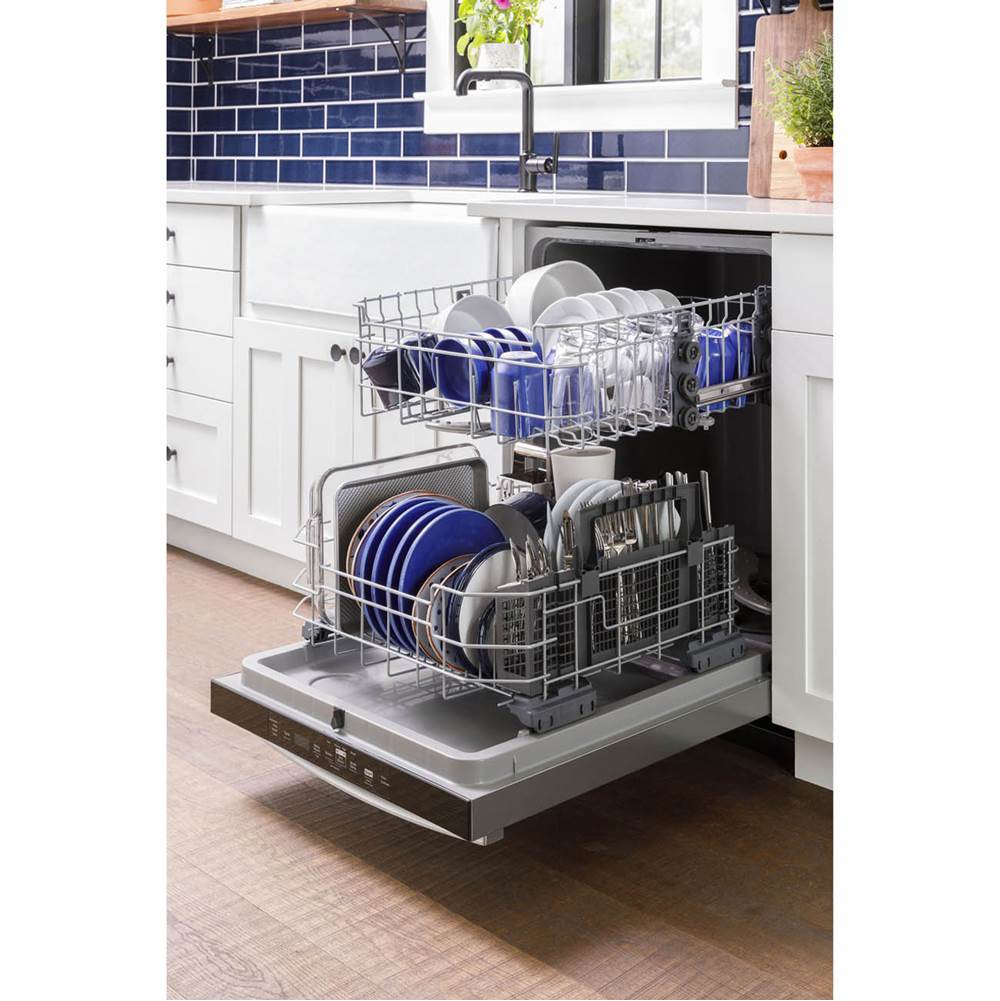 Top Control with Plastic Interior Dishwasher with Sanitize Cycle and Dry Boost
