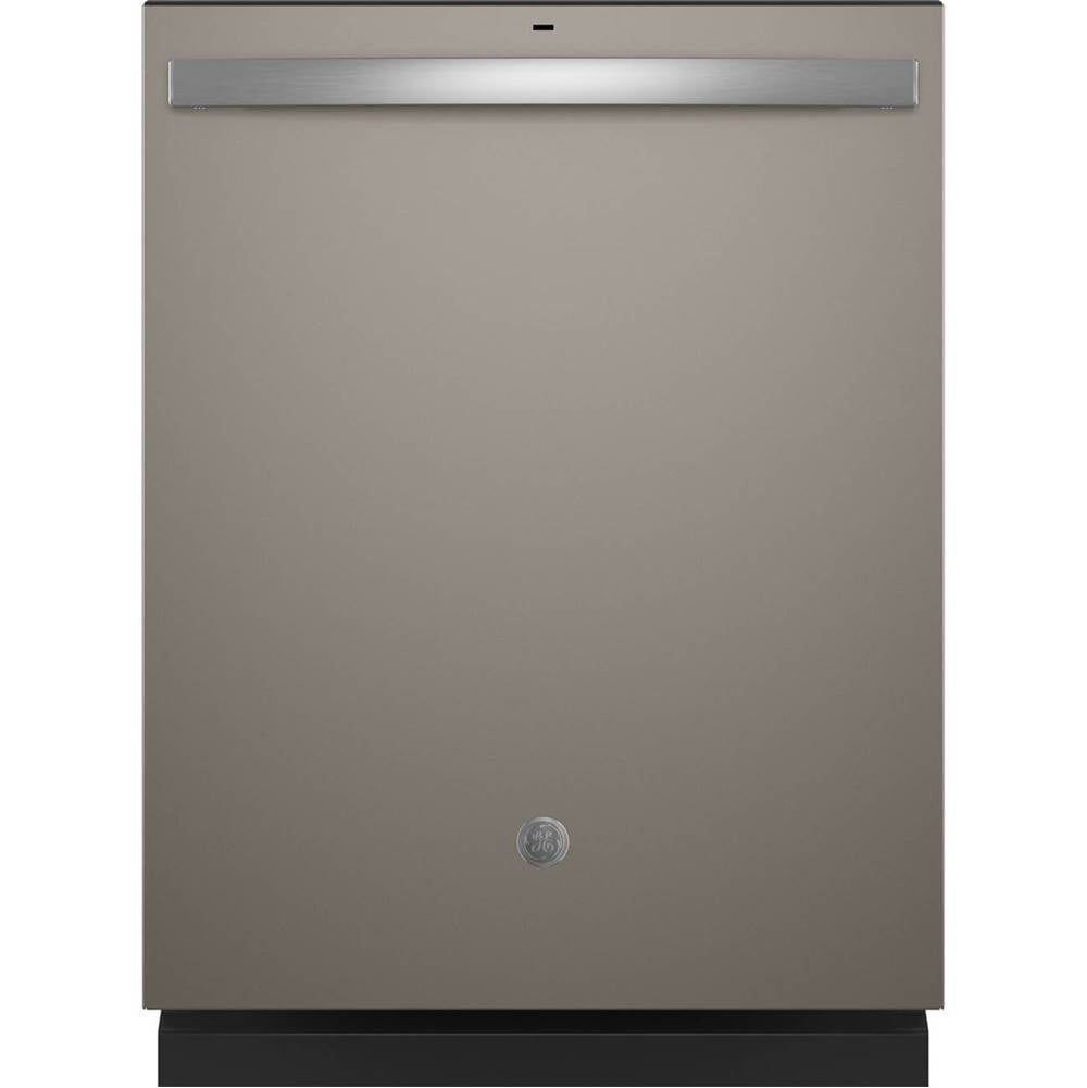 GE Appliances - Top Control with Plastic Interior Dishwasher with Sanitize Cycle and Dry Boost - Slate