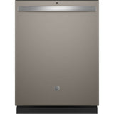 GE Appliances - Top Control with Plastic Interior Dishwasher with Sanitize Cycle and Dry Boost - Slate