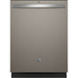 GE Appliances - Top Control with Plastic Interior Dishwasher with Sanitize Cycle and Dry Boost - Slate