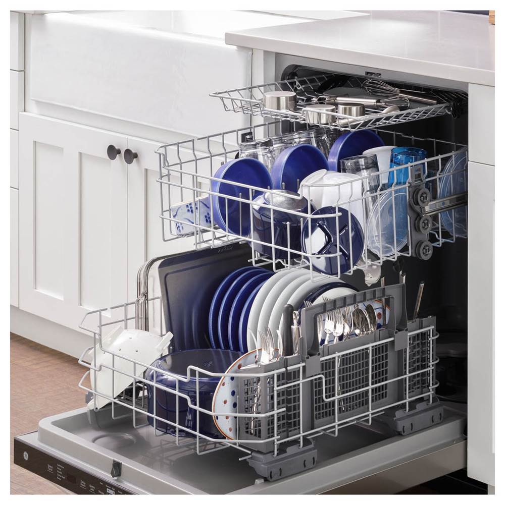 Top Control with Plastic Interior Dishwasher with Sanitize Cycle and Dry Boost