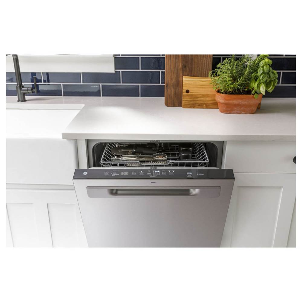Top Control with Plastic Interior Dishwasher with Sanitize Cycle and Dry Boost