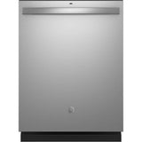 GE Appliances - Top Control with Plastic Interior Dishwasher with Sanitize Cycle and Dry Boost - Stainless Steel