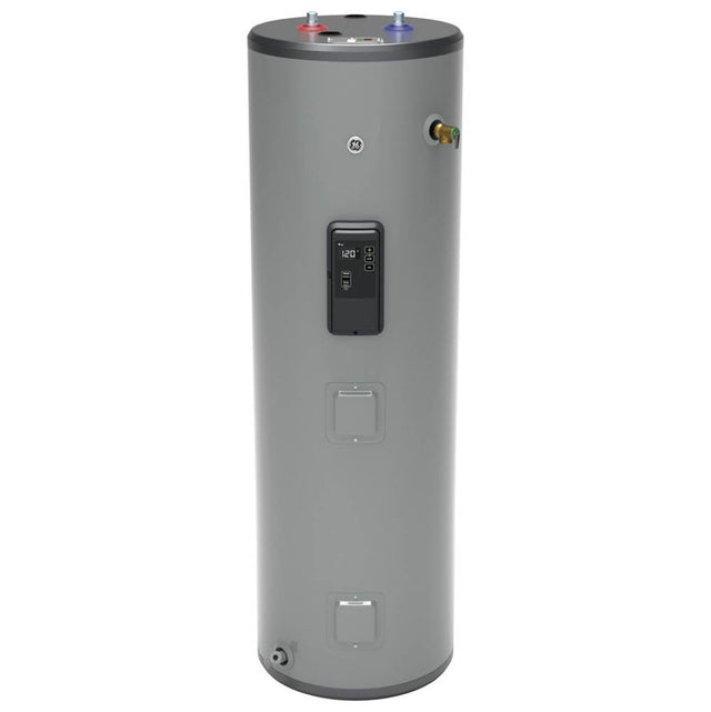GE Appliances - Smart 40 Gallon Tall Electric Water Heater - Gray