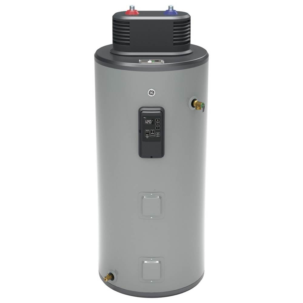 GE Appliances - Smart 50 Gallon Electric Water Heater With Flexible Capacity - Gray