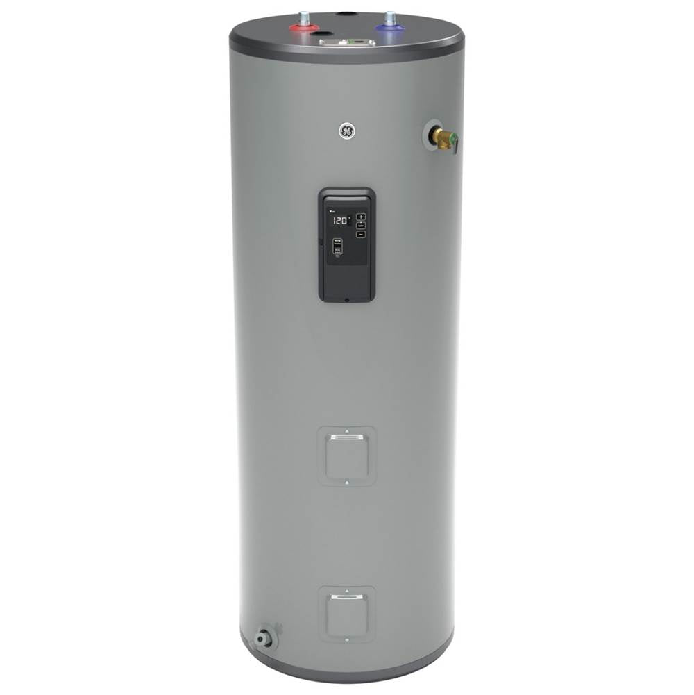 GE Appliances - Smart 50 Gallon Tall Electric Water Heater - Gray