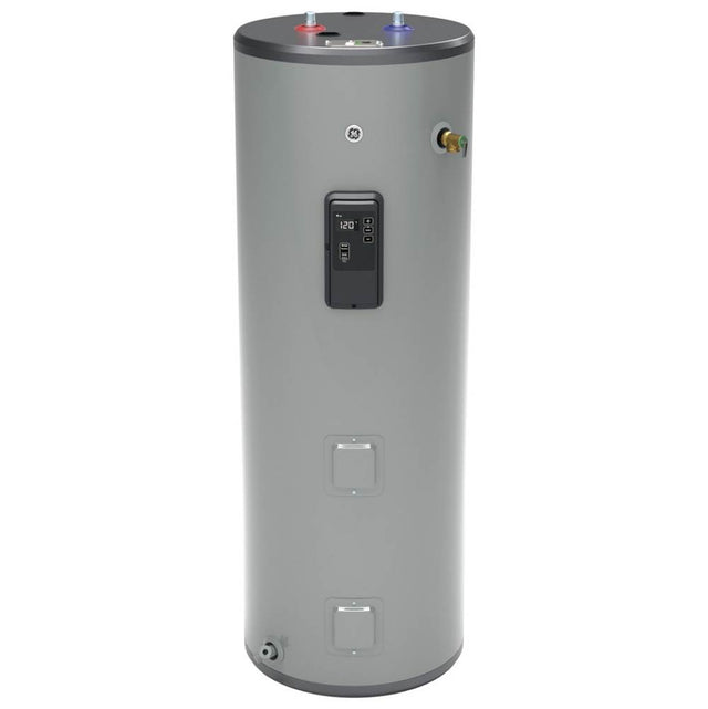 GE Appliances - Smart 50 Gallon Tall Electric Water Heater - Gray