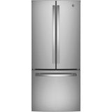 GE Appliances - ENERGY STAR 20.8 Cu. Ft. French-Door Refrigerator - Stainless Steel