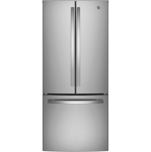 GE Appliances - ENERGY STAR 20.8 Cu. Ft. French-Door Refrigerator - Stainless Steel