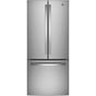 GE Appliances - ENERGY STAR 20.8 Cu. Ft. French-Door Refrigerator - Stainless Steel