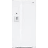 GE Appliances - ENERGY STAR 23.0 Cu. Ft. Side-By-Side Refrigerator - White