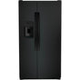GE Appliances - ENERGY STAR 25.3 Cu. Ft. Side-By-Side Refrigerator - Black