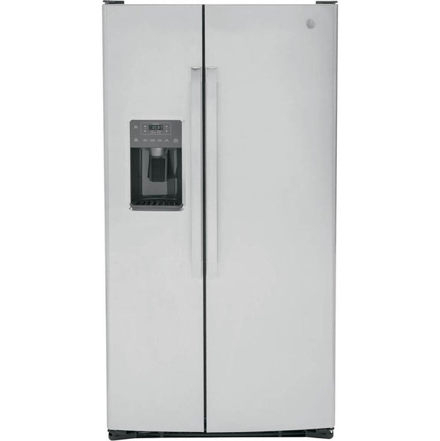 GE Appliances - ENERGY STAR 25.3 Cu. Ft. Side-By-Side Refrigerator - Stainless Steel